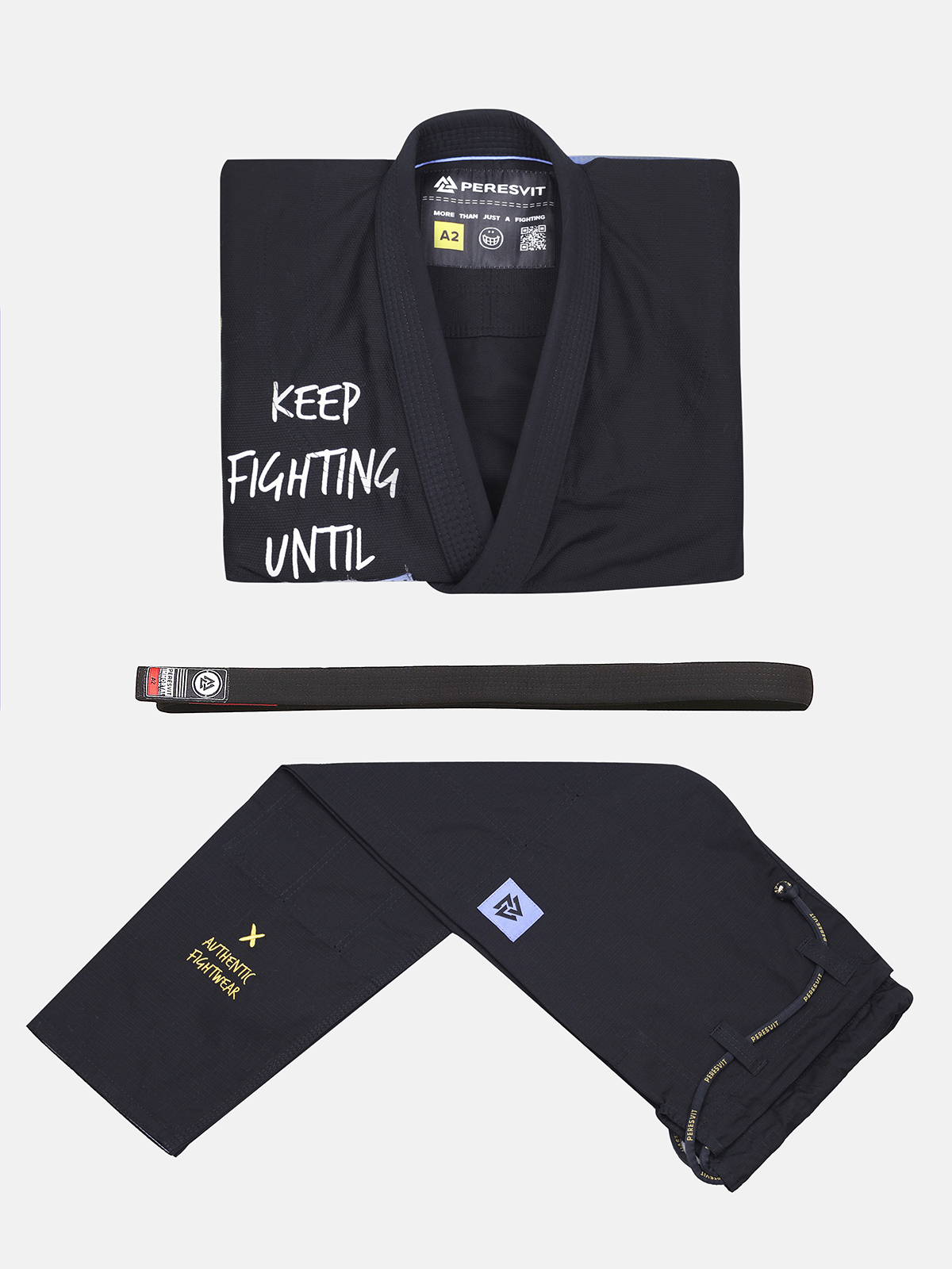 Peresvit Keep Fighting Gi for Adults Black, Photo № 13